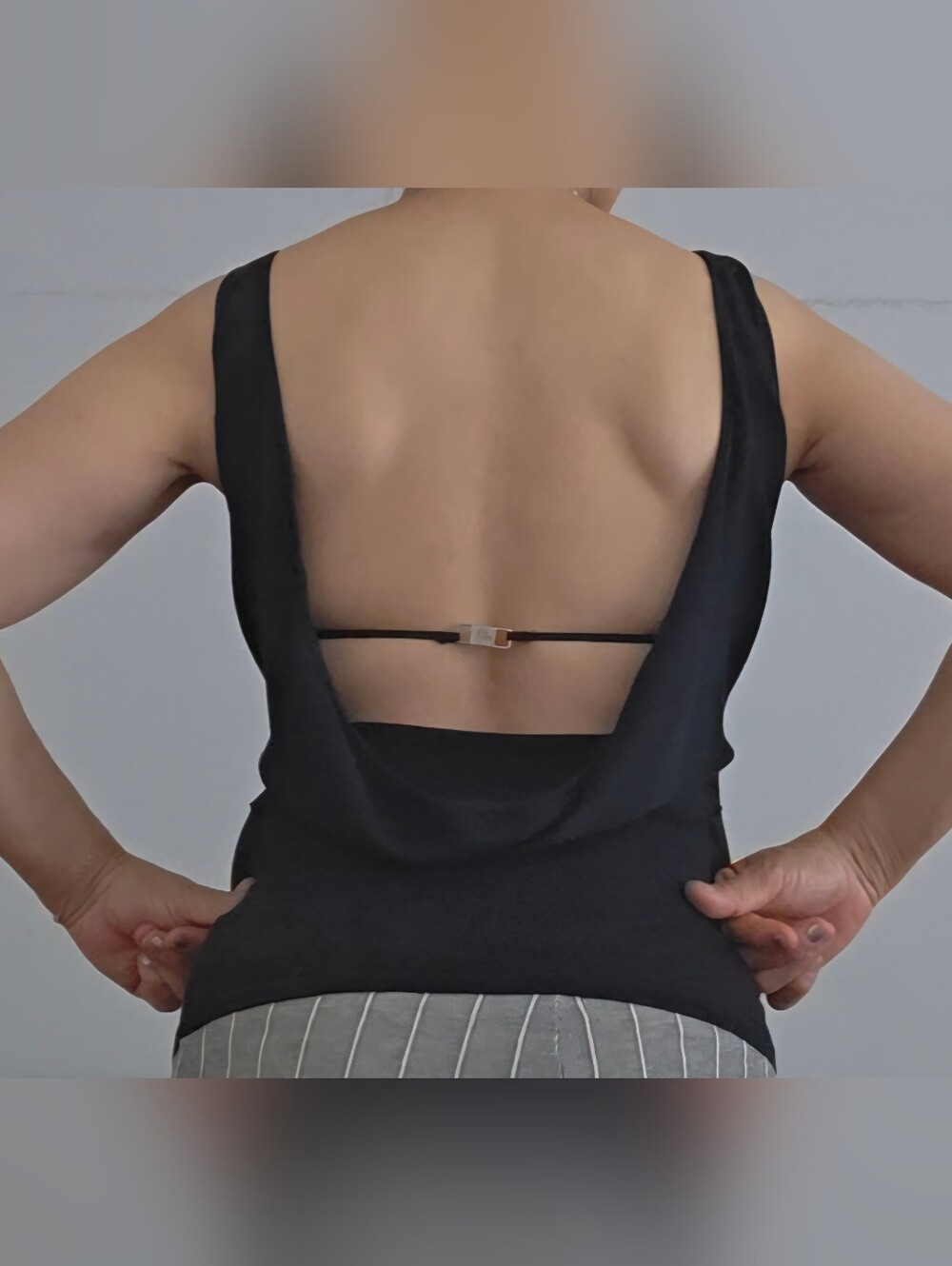 Gucci Dressy Top. Bra Strap Like" Gucci Logo Buckle. XS.
